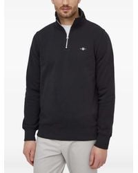 GANT - Shield Sweatshirt Mit Kurzem Reißverschluss - Lyst