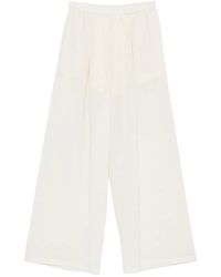 ELEH - Pleated Wide-Leg Trousers - Lyst