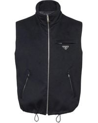 Prada - カシミア ダウンベスト - Lyst