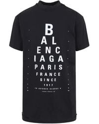 Balenciaga - Eye-Test Oversized T-Shirt, 100% Cotton - Lyst