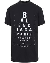 Balenciaga - Eye-Test Oversized T-Shirt, 100% Cotton - Lyst