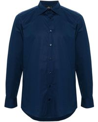 Etro - Spread-collar Poplin Shirt - Lyst