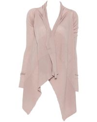 Rick Owens - Draped Asymmetric-Hem Cardigan - Lyst
