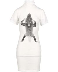 604SERVICE - Primate Turtleneck Mini Dress - Lyst
