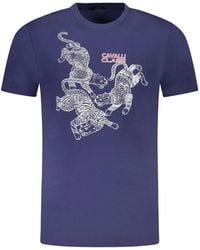 Roberto Cavalli - T-Shirt En Coton À Imprimé Léopard - Lyst