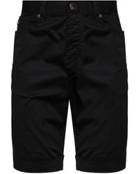 Emporio Armani - Mid-rise Cotton Shorts - Lyst