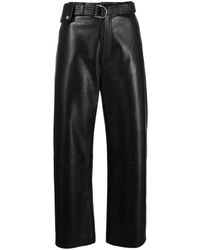 Nanushka - Sanna Belted Faux-leather Trousers - Lyst