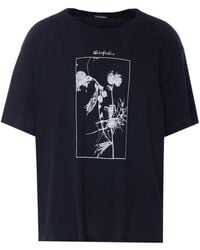 Ann Demeulemeester - Floral-Print T-Shirt - Lyst