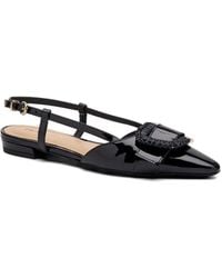 Frau - Raffia-Detail Patent Leather Pumps - Lyst