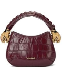 Roberto Cavalli - Mini Roar Tiger-Head Crocodile-Effect Shoulder Bag - Lyst