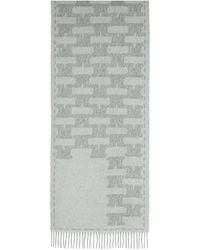 Max Mara - Écharpe En Cachemire À Motif Monogrammé - Lyst