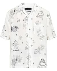 AllSaints - Terra Printed Chest-Pocket Shirt - Lyst
