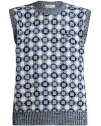 Etro - Knit Cotton-Blend Jacquard Waistcoat - Lyst