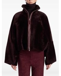 UTZON - Jackson Shearling Wide-Sleeve Jacket - Lyst