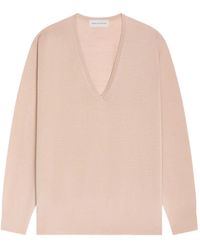 Dries Van Noten - Trui Met V-Hals - Lyst