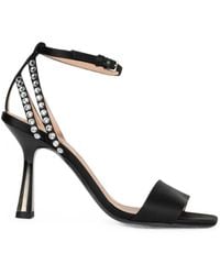 Alberta Ferretti - Crystal-Embellished Ankle-Strap Sandals - Lyst