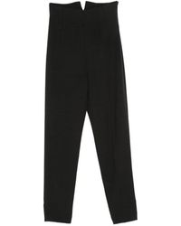 Emporio Armani - V-Cut Slim-Fit Trousers - Lyst