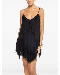 Nissa - Open-Back Silk Mini Dress - Lyst