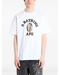A Bathing Ape - T-Shirt Mit Logo - Lyst