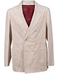 Brunello Cucinelli - Double-Breasted Corduroy Blazer - Lyst
