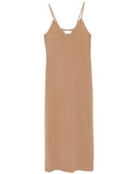Lisa Yang - Marlie V-Neck Midi Dress - Lyst