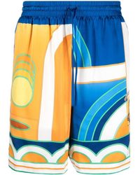 Casablancabrand - Paysage Shorts With Print - Lyst