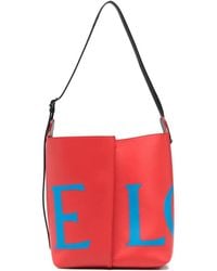 Loewe - Large Bilbao Logo-Print Bucket Bag - Lyst