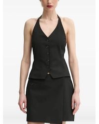 Samsøe & Samsøe - Saneem Halter-Neck Button Top - Lyst