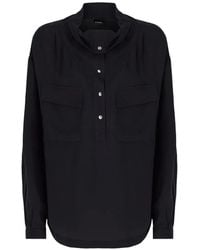 Pinko - Blouse With Pockets And Buttons - Lyst