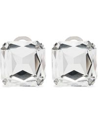 Moschino - Crystal-embellished Clip-on Earrings - Lyst