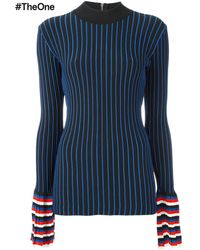 PUCCI - Ribbed Contrast Sleeve Sweatshirt - Lyst