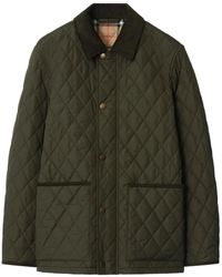 Burberry - Quilted Corduroy-Collar Jacket - Lyst