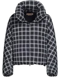 Marni - Checked Oversized Down Jacket - Lyst