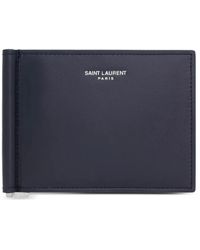 Saint Laurent - Paris Bill Clip Wallet - Lyst