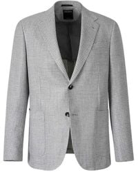 ZEGNA - Houndstooth-Pattern Single-Breasted Jacket - Lyst