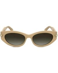 Calvin Klein - Lunettes De Soleil À Monture Ovale - Lyst