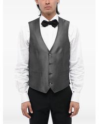 Corneliani - Single-Breasted Silk Waistcoat - Lyst