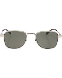 Saint Laurent - Square Metal Tinted Sunglasses - Lyst