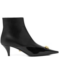 Versace - Medusa Head Pointed-Toe Boots - Lyst