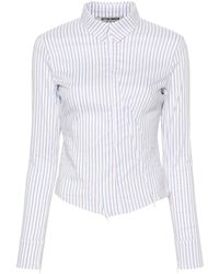 OTTOLINGER - Striped Zip-up Shirt - Lyst