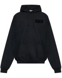 Vetements - Long-Sleeve Logo-Patch Hoodie - Lyst