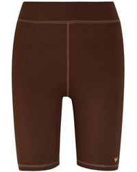 Now You Live - High-Waisted Logo-Print Shorts - Lyst