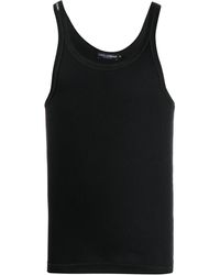 Dolce & Gabbana - Fine-Rib Cotton Tank Top - Lyst