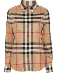 Burberry - House-check cotton shirt - Lyst
