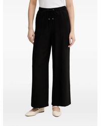 DKNY - Drawstring Wide-Leg Trousers - Lyst