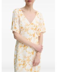 Day Birger et Mikkelsen - Robe Courte À Fleurs Et Col V - Lyst