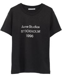 Acne Studios - Logo-Print T-Shirt - Lyst
