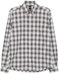 BOSS - Chemise Boutonnée À Carreaux - Lyst