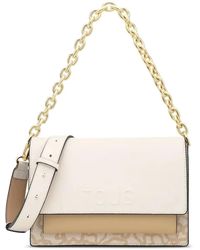Tous - チェーンストラップ バイカラーショルダーバッグ - Lyst