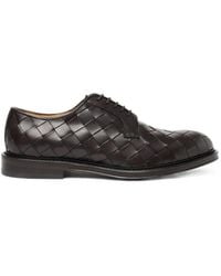 SCAROSSO - Harry Woven Leather Derby Shoes - Lyst